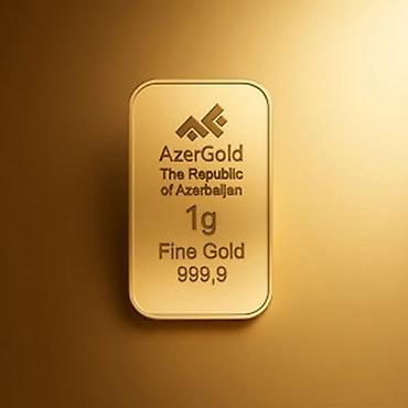 AzerGold qızıl külçəsi – 1 gram 250 azn den,5 g 1250 azn den alinir