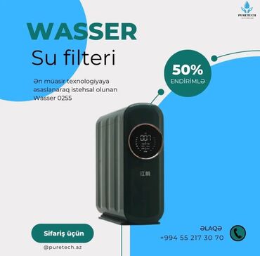 Su filtrləri: Mətbəx üçün su filteri WASSER 0255 💦 Qurğunun xüsusiyyətləri