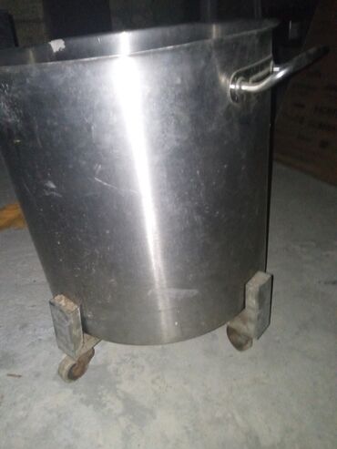 Tava-qazan dəstləri: Qazan, rəng - Gümüşü, Paslanmayan polad, Türkiyə — 40
