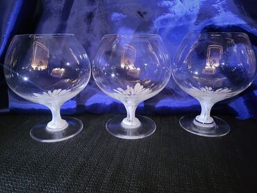 Čaše: Case vintaz, Rosenthal,snezni cvet"velike za vino,kristalno staklo — 5