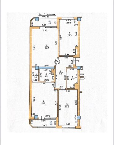 Продажа домов: 3 комнаты, 103 м², Элитка, 10 этаж, ПСО (под самоотделку)