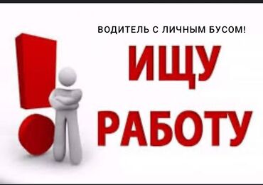 женщина ищет личного водителя: Ищу работу. Водитель с личным бусом. 13 мест