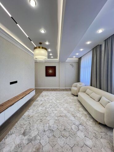 манас квартиры: 3 комнаты, 112 м², Элитка, 10 этаж, Евроремонт