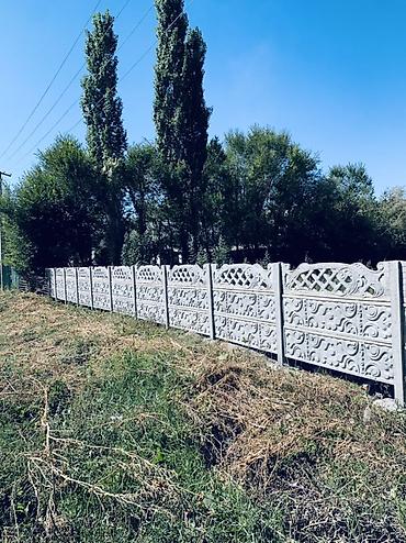 прозрачная крыша для террасы: Декоративный забор из железобетонных секций - Материал: армированный — 2