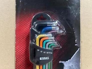testera za trimer: KRAFT Werkzeuge – Set torx ključeva u obliku slova L, 9 delova - Tip — 7