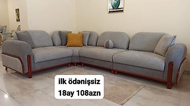 Divanlar: Künc divan kolleksiyası - Müasir dizaynlı L-şəkilli künc divanlar - — 60