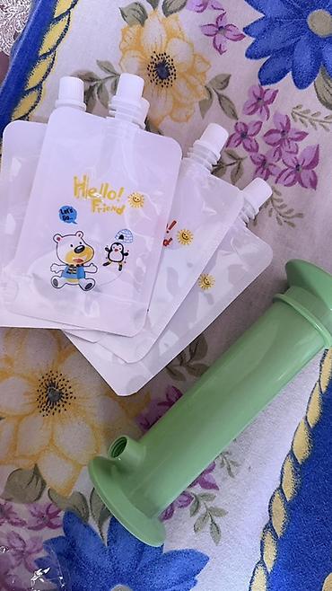 kanteynerler: Uşaqlar üçün yenidən doldurulan qida paketləri dəsti - Şirin heyvan — 1