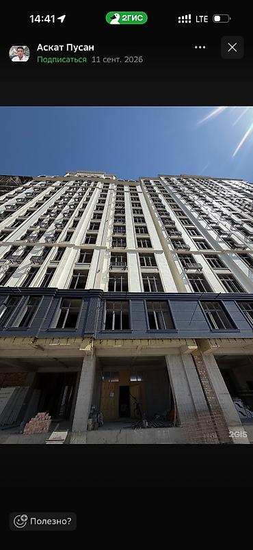 квартира в бишкеке: 1 комната, 36 м², Ак-Орго ж/м Элитка, 7 этаж, ПСО (под самоотделку) — 4