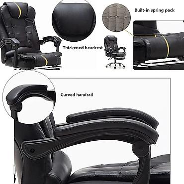 Ofis və oyun kresloları: Yeni, Təkərli, Qolları tənzimlənir, Süni dəri — 5