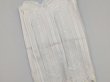 Firanka panelowa z haftem – biała - Delikatna, półprzezroczysta