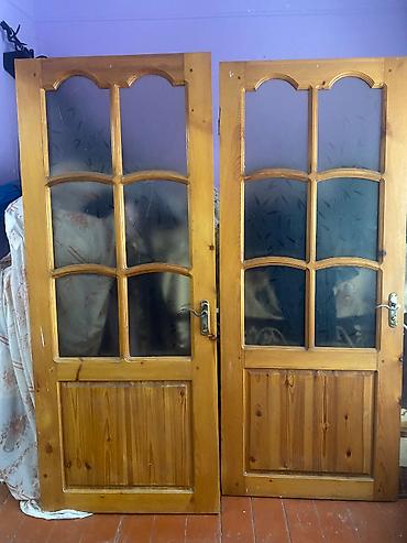 Qonaq otağı üçün İşlənmiş Otaq qapısı 90x200 sm Zamok ilə, Zəmanətsiz, Ünvandan götürmə