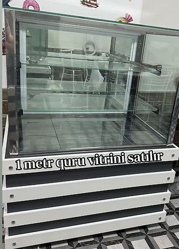 ucuz vitrin: 1 metr “quru” vitrin - Ölçü: təxminən 1 metr ön genişlikli - Tip — 1