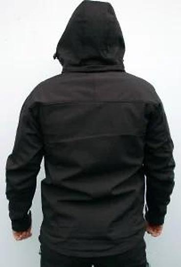 Kožne jakne: Crna muška softshell jakna brenda Mountain Sport sa kapuljačom. Jakna — 22