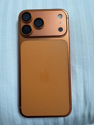 IPhone 17 Pro Max, Б/у, 256 ГБ, Оранжевый, Коробка, 98 %