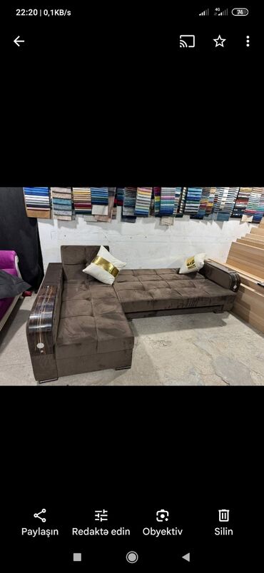 Sifarişlə divanlar: Künc divan, Parça, Bazalı, Açılan, Kitab — 9