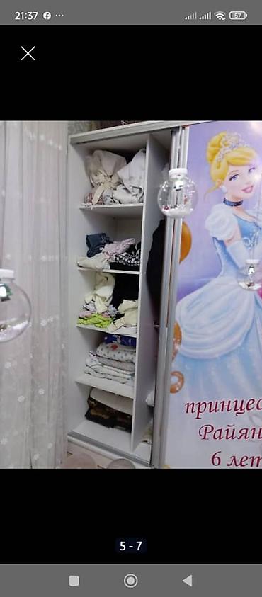 детский набор: Детская гарнитура, Б/у, Для девочки, ДСП, цвет - Белый — 5