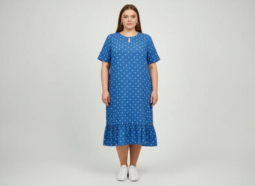 modna sukienki dla 50 latki: Polaris, Sukienka damska, rozmiar 5XL