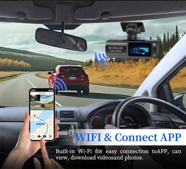 Auto oprema: E-ACE Auto Kamera UHD 4K WIFI GPS Karakteristike i specifikacije ➤ — 13