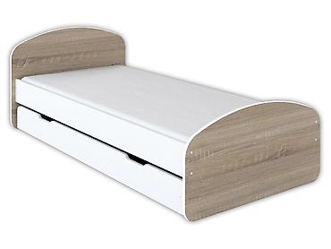 espadrile bele: Krevet sa fiokom 200x90 cm Luna Sonoma - Dimenzije ležaja: 200 x 90 — 1