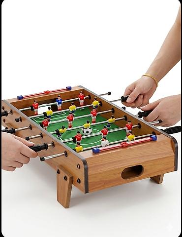 İdman oyunları: Mini stolüstü futbol (foosball) oyunu - Ölçülər: 50 x 25 x 16 sm — 3