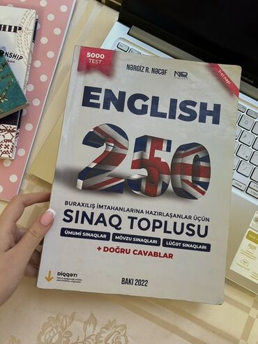 Digər kitablar və jurnallar: Məhsul: “ENGLISH 250 – Sınaq Toplusu” (Bakı, 2022) Müəllif: Nərgiz R