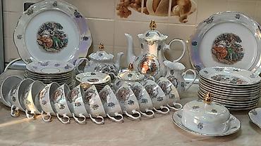 çay serviz: Çay dəsti, Farfor, 12 nəfərlik, Almaniya — 1