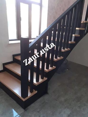 taxta usta: Taxta pilləkənlərin hazırlanması. Pilləkənlər tam qurudulmuş müxtəlif — 2