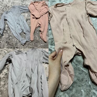одежда новорожденных: Комплект, цвет - Бежевый, Б/у
