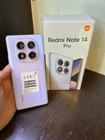 компьютерные мониторы: Redmi, Redmi Note 14 Pro, Новый, 256 ГБ, цвет - Фиолетовый
