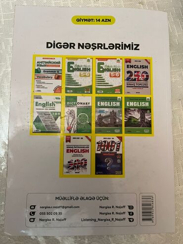 xüsusi qabiliyyət imtahanları jurnalı 2024 pdf: Ingilis dili kitabça satılır 2024 təzə alinib