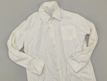 koszule białe: Shirt 12 years, condition - Good, pattern - Striped, color - White