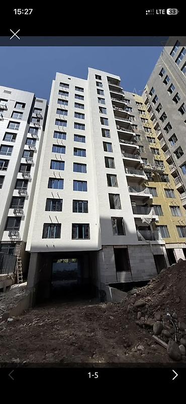 продам 1 ком квартиру: 1 комната, 49 м², Кок-Жар ж/м Элитка, 9 этаж, ПСО (под самоотделку) — 2