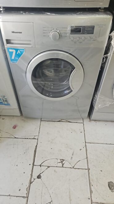 Paltaryuyan maşınlar: Paltaryuyan maşın Hisense, 7 kq, Avtomat, Qurutmasız, Kredit yoxdur