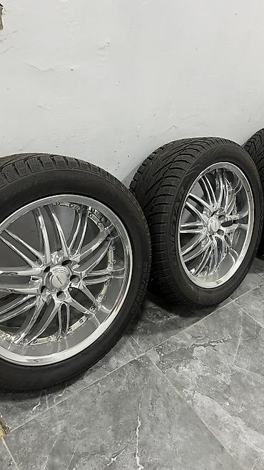 bmw e39 m5: Комплект колес: стильные хромированные диски R20 + новая зимняя резина — 3