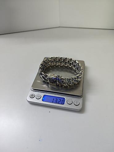 Браслеты: Серебряные Браслеты Браслет "Двойной Бисмарк" Серебро 925 проба Вес — 4