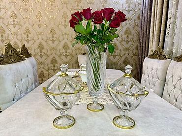 Кухонные принадлежности: Məhsul: Dekorativ ayaqlı qablar dəsti - 2 ədəd klassik üslublu ayaqlı — 4