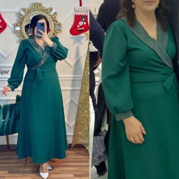 butik sarina: Busə butik(Qarayev) dən alınıb. Tünd yaşıl uzun 50 olçü don. 1 dəfə