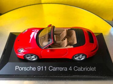 Avtomobil modelləri: Kolleksiya ücün avtomobil modeli Porsche 911 991 Carrera 4 cabriolet — 20