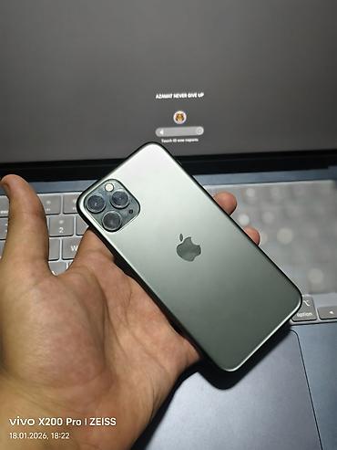 Apple iPhone: IPhone 11 Pro, Б/у, 64 ГБ, Matte Midnight Green, 84 % — 1