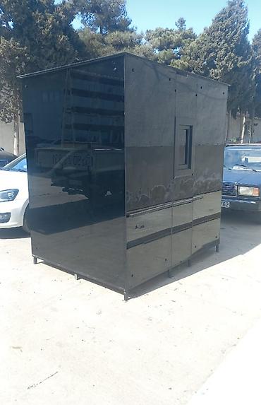 Sifarişlə market vitrinləri: PVC profilindən hazırlanmış mühafizə/post kabini - Ölçü: təxmini 2,5 — 18
