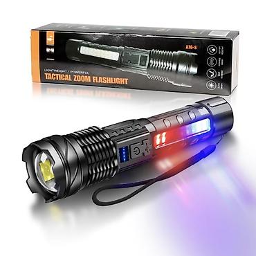 Digər işıqlandırma: Taktiki Zoom Fənər – USB-dən doldurulan, çoxfunksiyalı LED — 2
