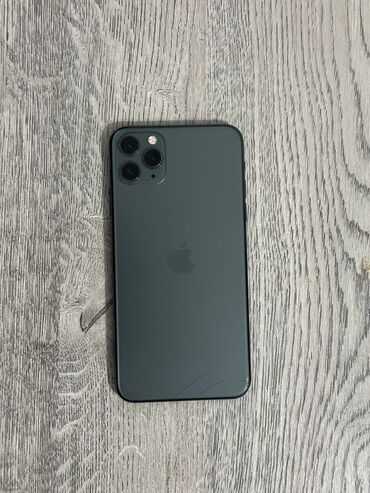 Apple iPhone: IPhone 11 Pro Max, Б/у, 256 ГБ, Matte Midnight Green, Чехол, 75 %