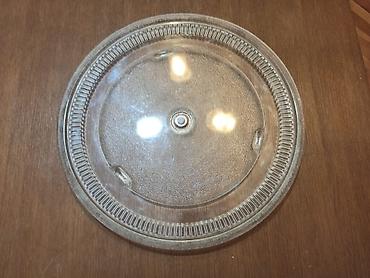 samovar cena: Velika staklena posuda - tacna za mikrotalasnu rernu. Prečnik 33cm — 2