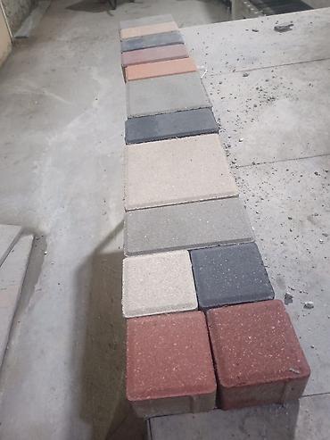 Kərpiclər: Vibropress daş səki plitələri Məhsul: Beton vibropress səki plitələri — 37