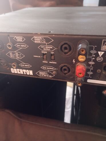 Səs gücləndiriciləri: Oberton P 2500 gücləndirici. Səs sistemləri üçün ideal seçimdir. Çıxış