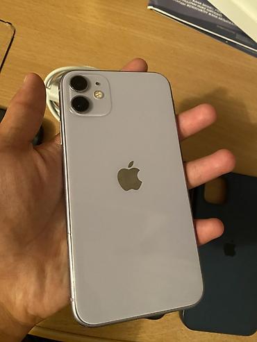 mini iphone: IPhone 11, Б/у, 128 ГБ, Deep Purple, Зарядное устройство, Чехол, 100 % — 3