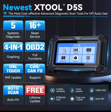 Alati za automobile: Novo - Xtool D5S OBD2 ABS,SRS,EPB / CAN FD FCA 16 Reset Auto — 26