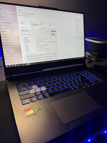 kredit noutbuklar: ASUS ROG Strix oyun noutbuku Texniki xüsusiyyətlər: - Prosessor: AMD — 2