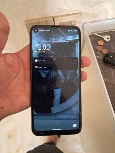 Tecno: Tecno Spark 5 Pro, 4 GB, rəng - Göy, Sensor, Barmaq izi, Face ID