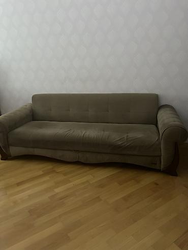 Divanlar: Mebel: 3 nəfərlik geniş divan - Rəng: açıq qəhvəyi/bez - Material — 2